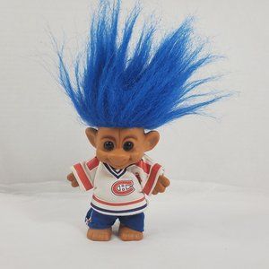 Vtg Vincent Damphousse Montreal Canadiens Forest Troll 1990s Figure Blue Hair